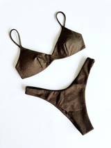 Bikini top MARRONE LUREX - MATINÉE