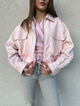 Bomber ecopelle ROSA - VICOLO