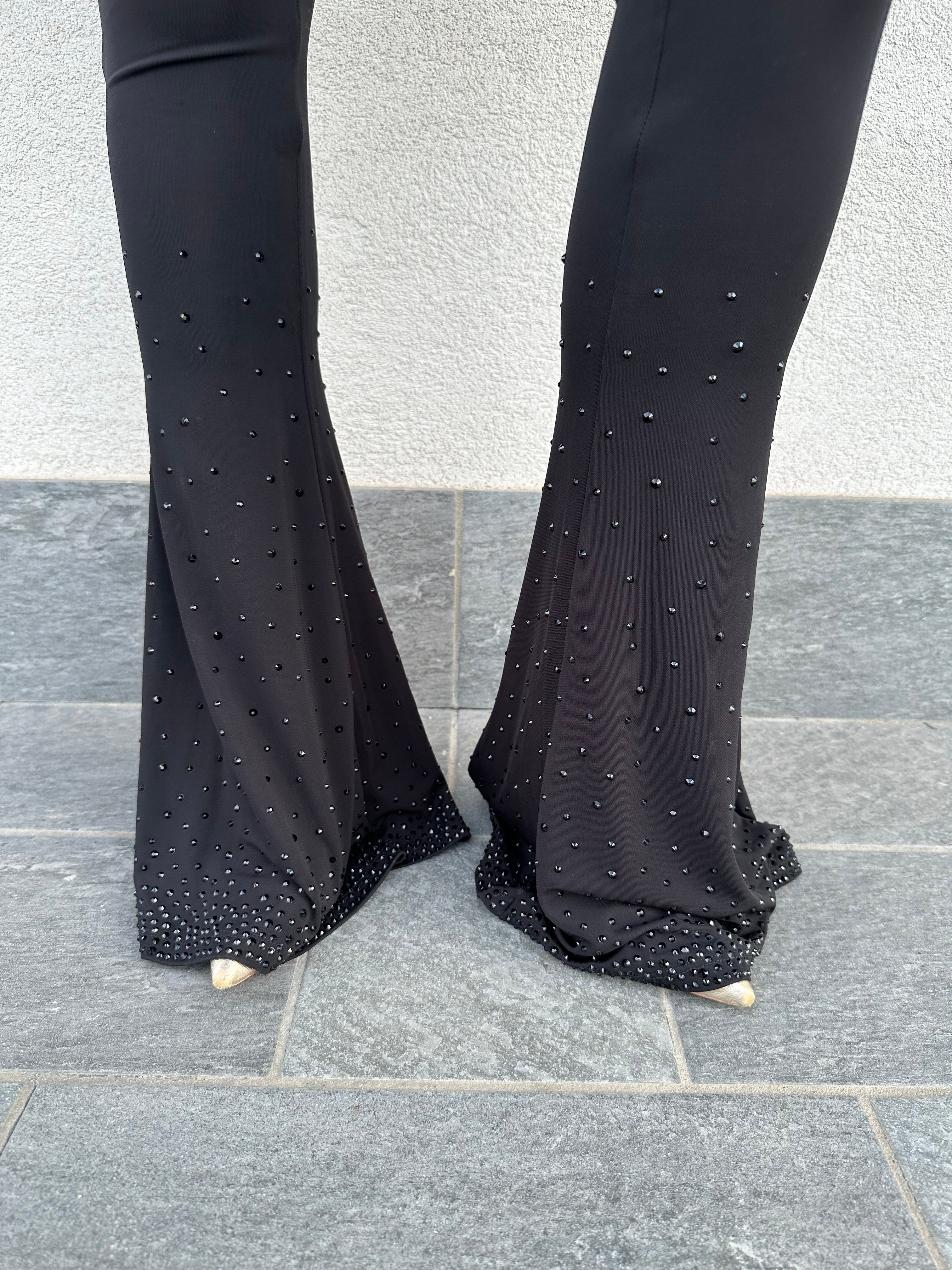 Pantalone flare con strass - PATRIZIA PEPE