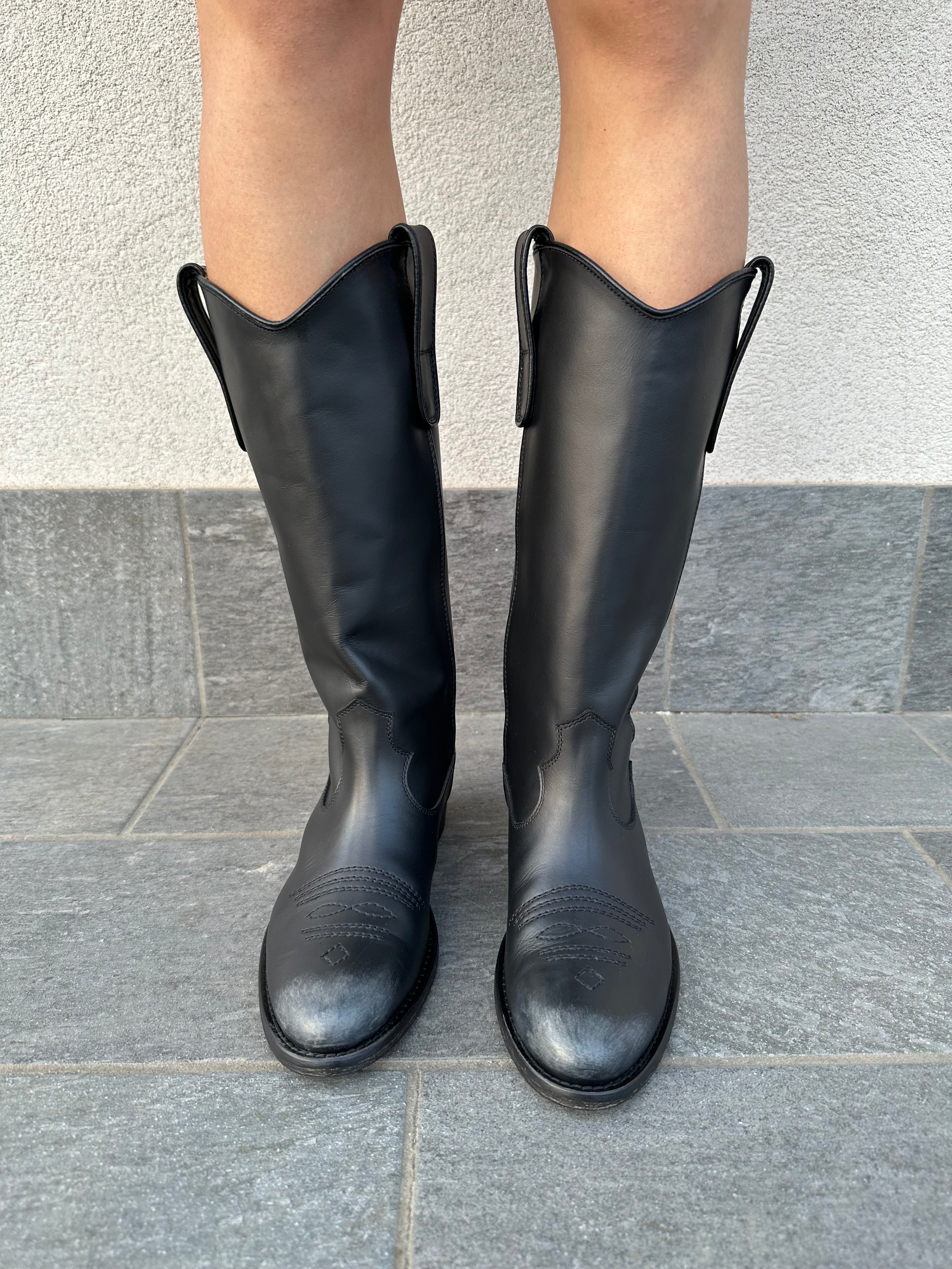 Stivale texano NERO - VIAROMA15