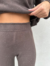 Pantalone paillettes CIOCCOLATO - HINNOMINATE