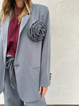 Giacca fiore GRIGIO - VICOLO