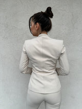 Giacca bottoni GREIGE - SILENCE LIMITED