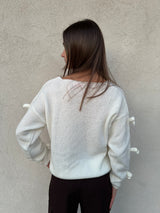 Maglione fiocchetti PANNA - KONTATTO