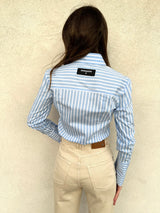 Camicia rigata azzurra - PATRIZIA PEPE