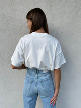 T-shirt logo ricamo BIANCA - VICOLO