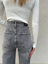 Jeans grigio strass - ANNAROCK
