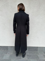 Cappotto doppio petto NERO - SILENCE LIMITED