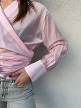 Camicia intrecciata ROSA - VICOLO