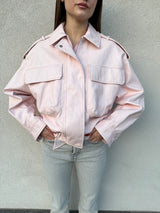Bomber ecopelle ROSA - VICOLO