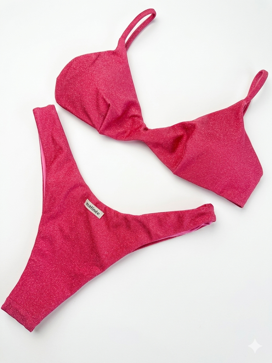 Bikini top FUCSIA LUREX - MATINÉE