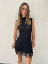 Abito frangette NERO - ANNAROCK