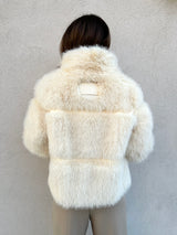 Ecopelliccia fluffy panna - PATRIZIA PEPE