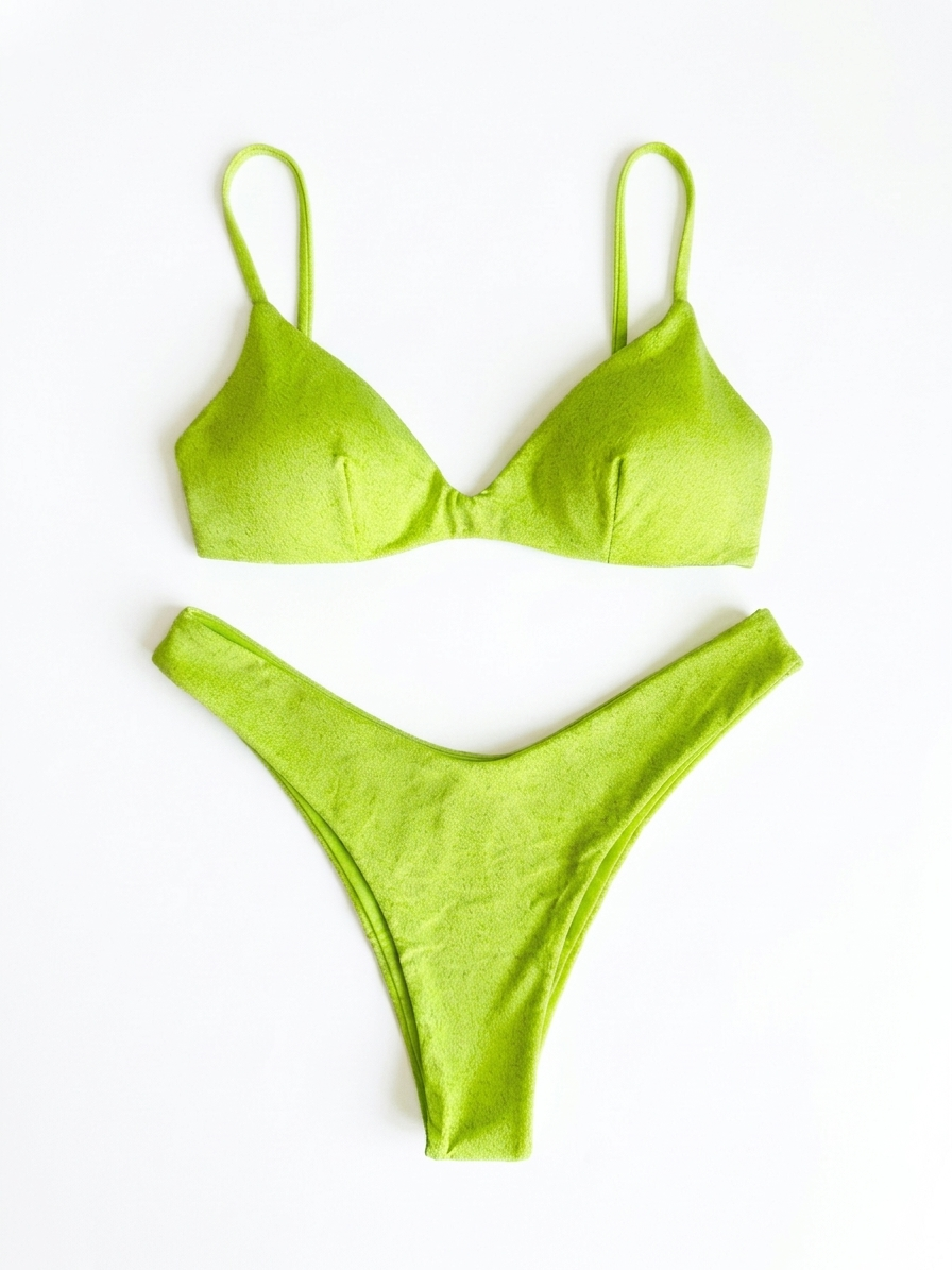Bikini top LIME GLITTER - MATINÉE