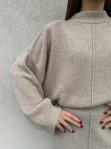 Maglione con spalline BEIGE - VICOLO