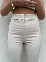 Pantalone zampetta GREIGE - SILENCE LIMITED