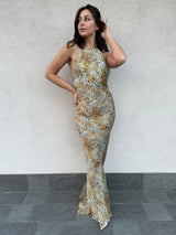 Abito KEIRA animalier sky - SILENCE LIMITED