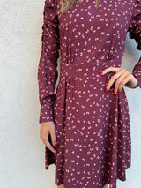 Abito MIA papillon bordeaux - MAR DE MARGARITAS