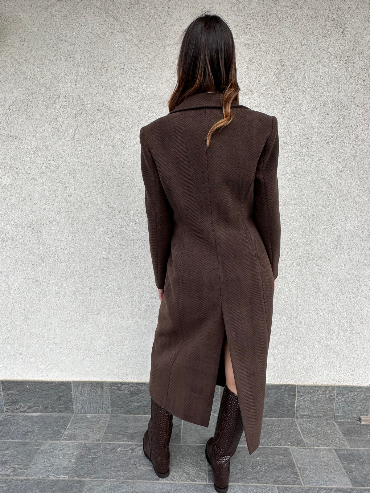 Cappotto lungo MORO - SILENCE LIMITED