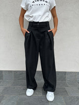 Pantalone gessato strass - VICOLO