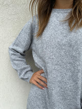 Abito con pizzo GRIGIO - VICOLO