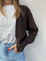Cardigan CIOCCOLATO - VICOLO