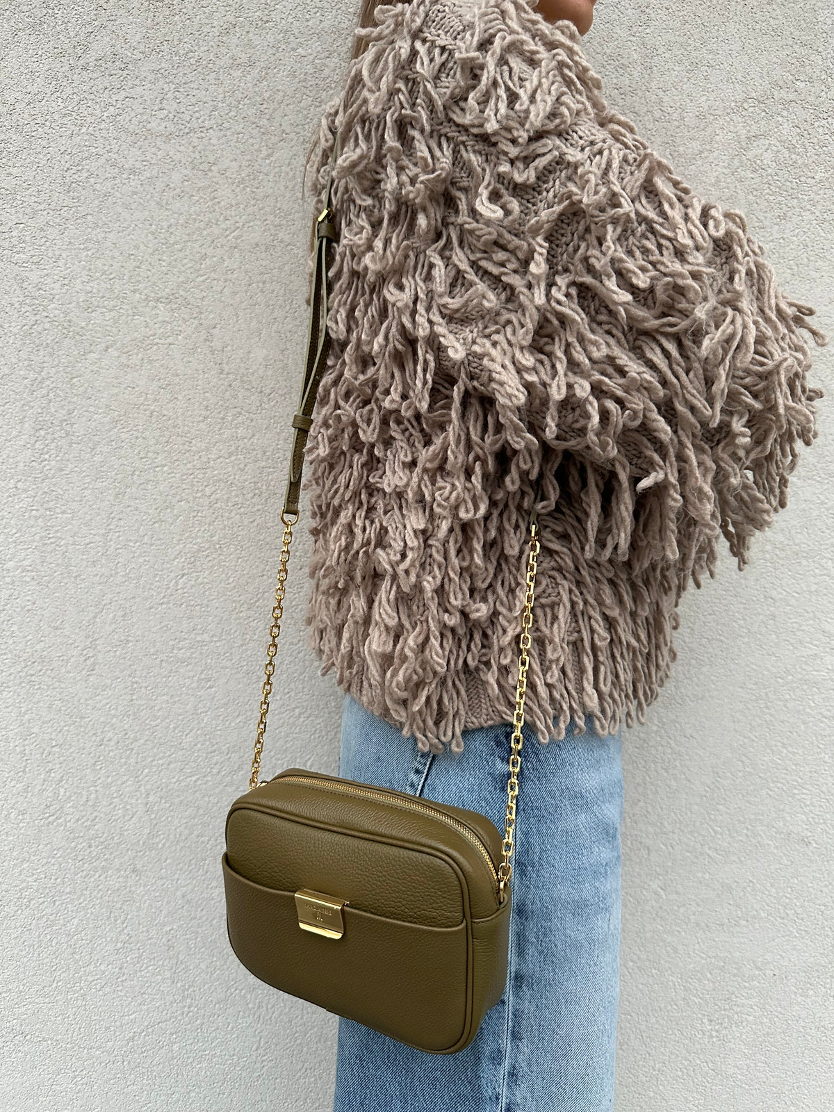 Borsa tracolla catena OLIVA - PATRIZIA PEPE