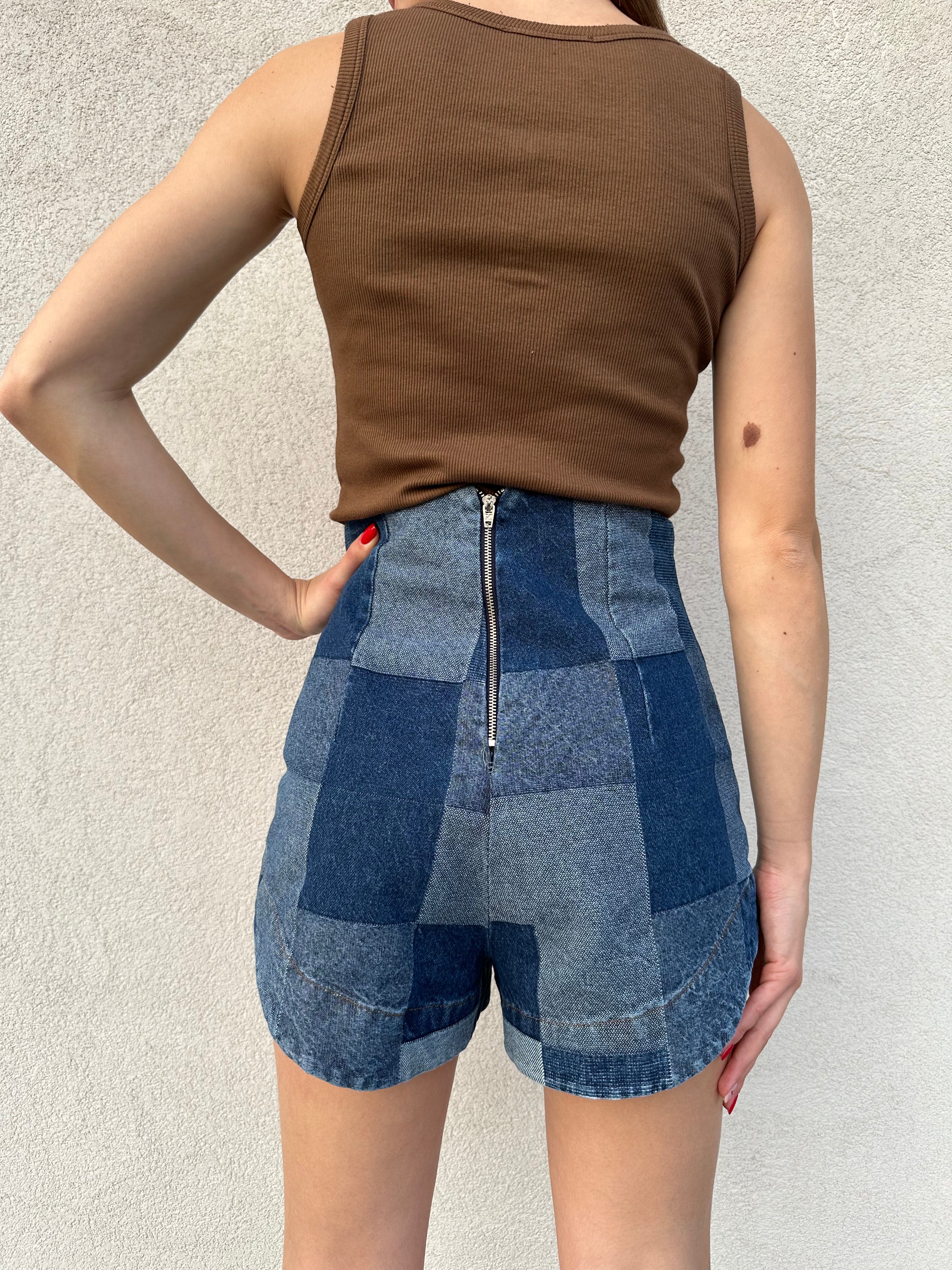 Pantaloncino patchwork DENIM - SILENCE LIMITED