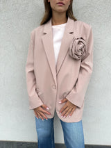 Giacca fiore ROSA CIPRIA - VICOLO