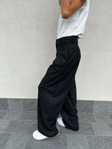 Pantalone gessato strass - VICOLO