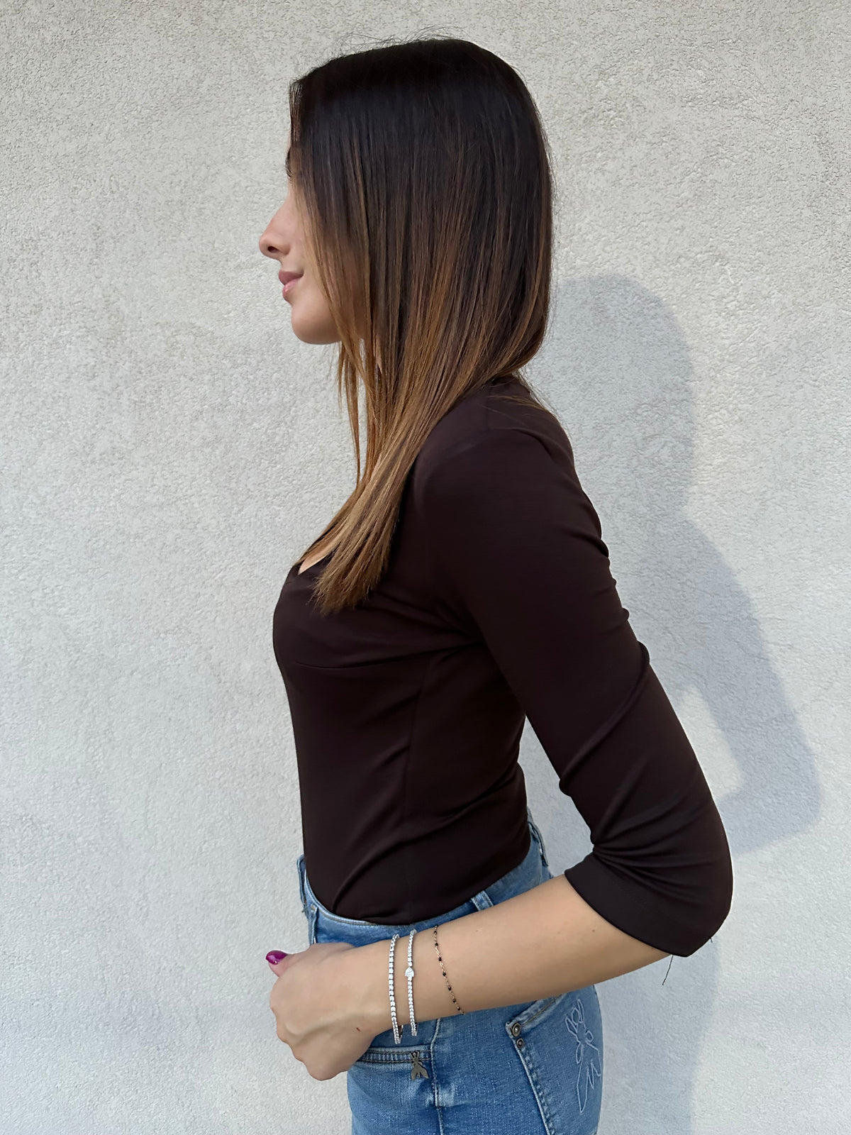 Body scollo squadrato MORO - SILENCE LIMITED