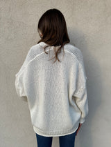 Cardigan cotone BIANCO - VICOLO