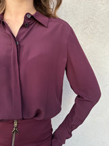 Camicia polsi fly BORDEAUX - PATRIZIA PEPE