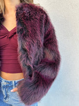 Ecopelliccia fluffy BORDEAUX - PATRIZIA PEPE