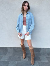 Camicia morbida denim - PATRIZIA PEPE