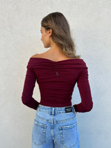 Maglia torchon BORDEAUX - PATRIZIA PEPE