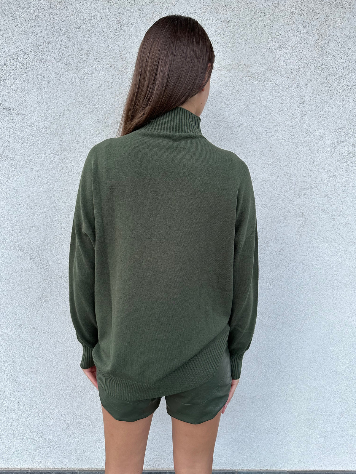 Maglia lupetto over VERDE - KONTATTO