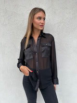 Camicia trasparente NERA - SILENCE LIMITED