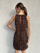 Abito paillettes CIOCCOLATO - VICOLO