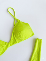 Bikini top LIME GLITTER - MATINÉE