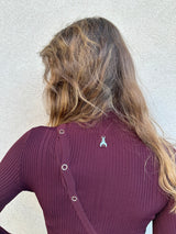 Abito con slash BORDEAUX - PATRIZIA PEPE