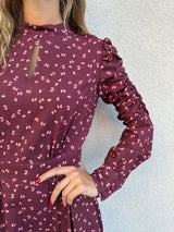 Abito MIA papillon bordeaux - MAR DE MARGARITAS