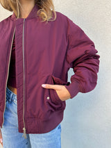 Bomber nylon BORDEAUX - PATRIZIA PEPE