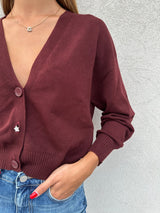 Cardigan BORDEAUX - VICOLO