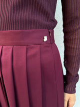 Gonna pieghe BORDEAUX - HINNOMINATE