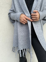Cardigan frange grigio - VICOLO
