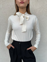 Maglia fiocco PANNA - VICOLO