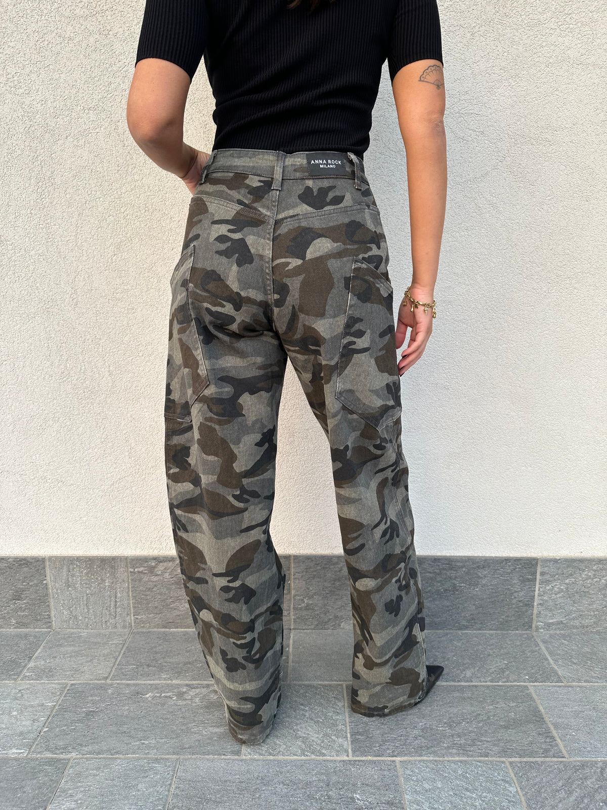 Jeans cargo CAMOUFLAGE - ANNAROCK