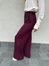 Pantalone fluido BORDEAUX - VICOLO