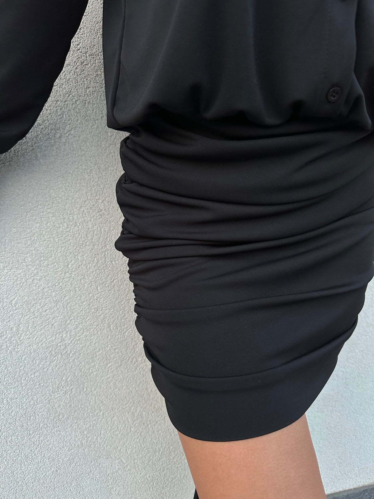 Abito drappeggio NERO - VICOLO